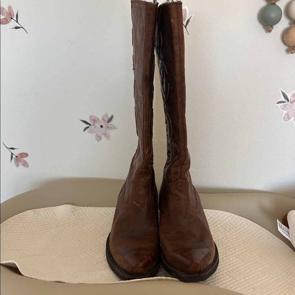 Ariat Lyric Western Style X Toe Cowboy Boots Brown Leather 10014111 Women's 6.5 - Picture 3 of 9